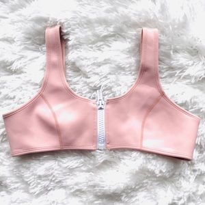 hoaka %100 neoprene pink bathingsuit top